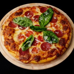 Pepperoni Basil Pizza